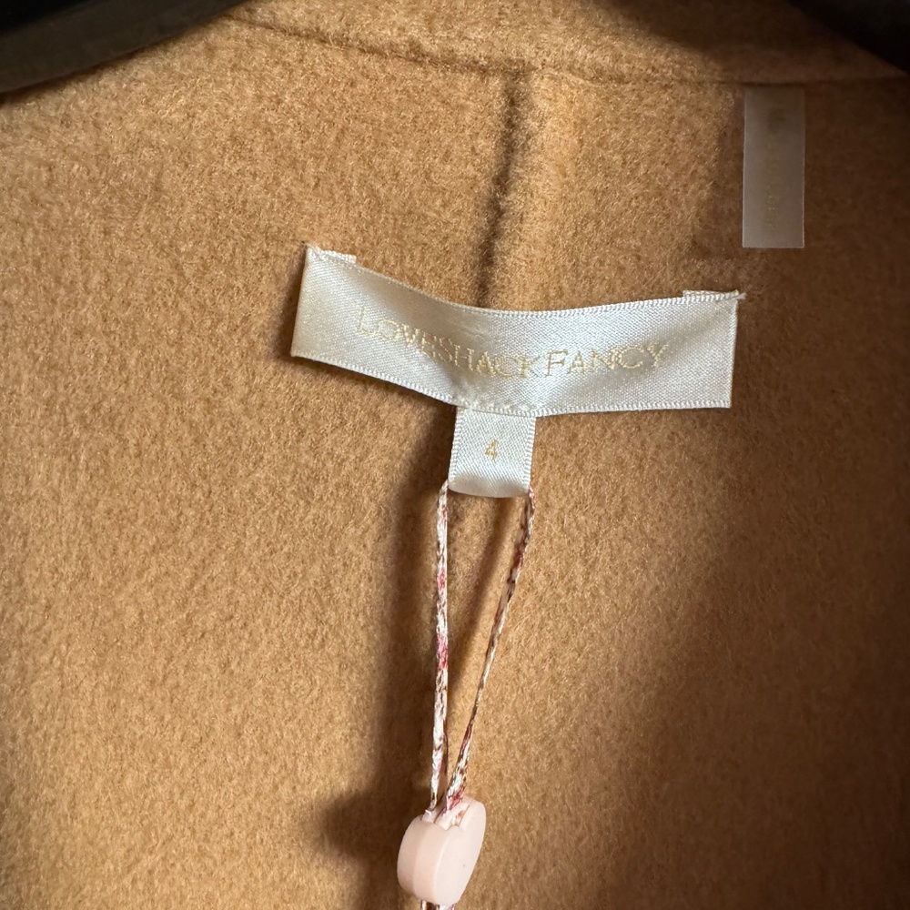 NWT Love Shack Fancy Morrow Jacket Camel 4 - Picture 7 of 14